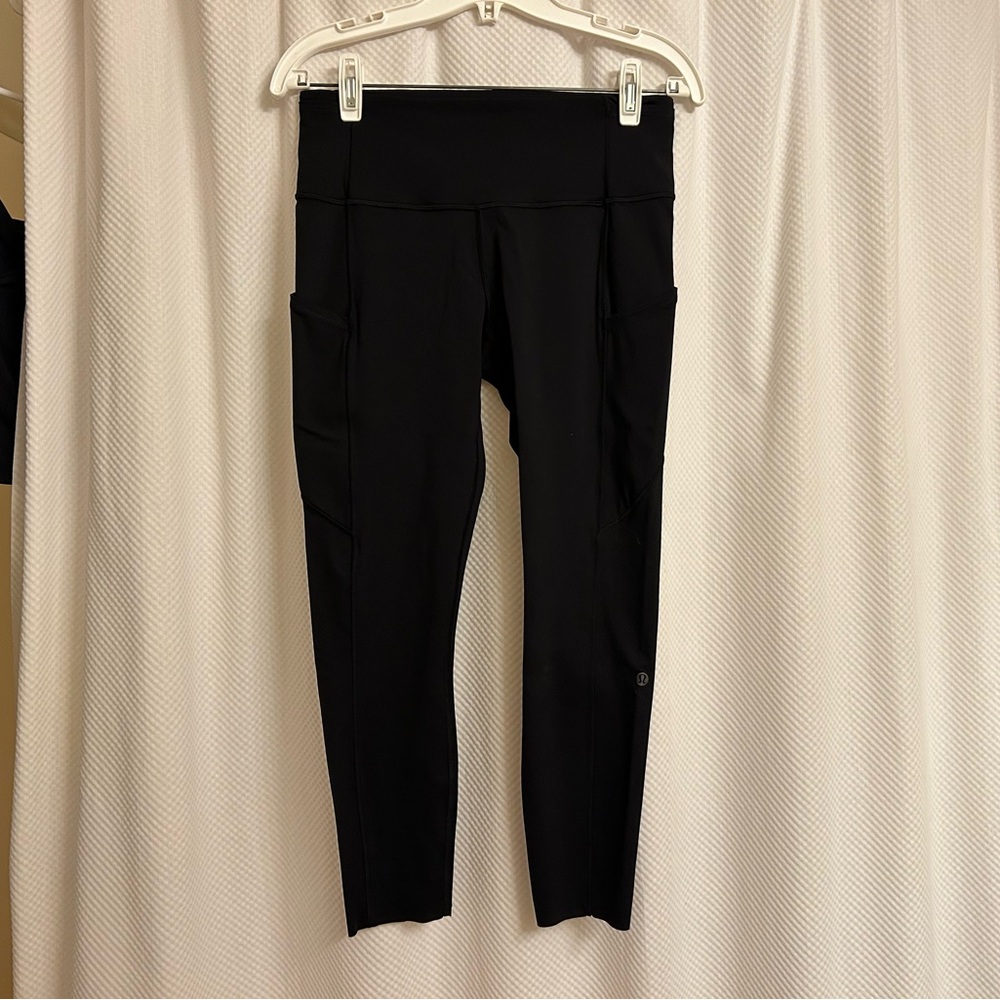 lululemon fast free HR tight leggings 25" black sz 8 never worn!